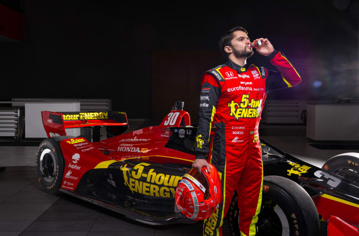 Pietro Fittipaldi's No. 30 Honda will be sponsored by 5-Hour ENERGY at both the Indy 500 and Detroit GP.